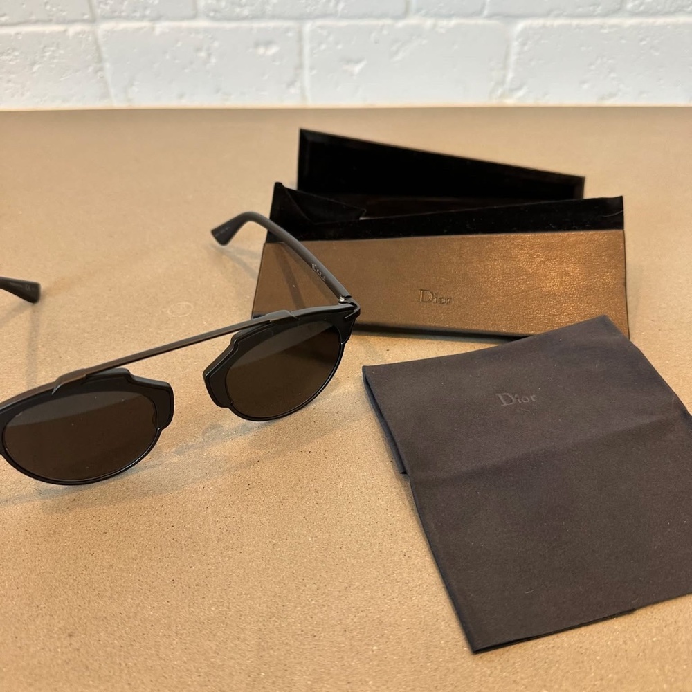CHRISTIAN DIOR Metal So Real Sunglasses in Black. New!